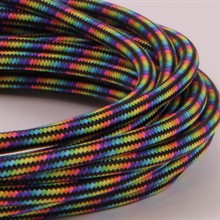 Black Rainbow textile cable